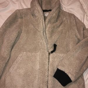 Rei zipped fuzzy sweater/coat
